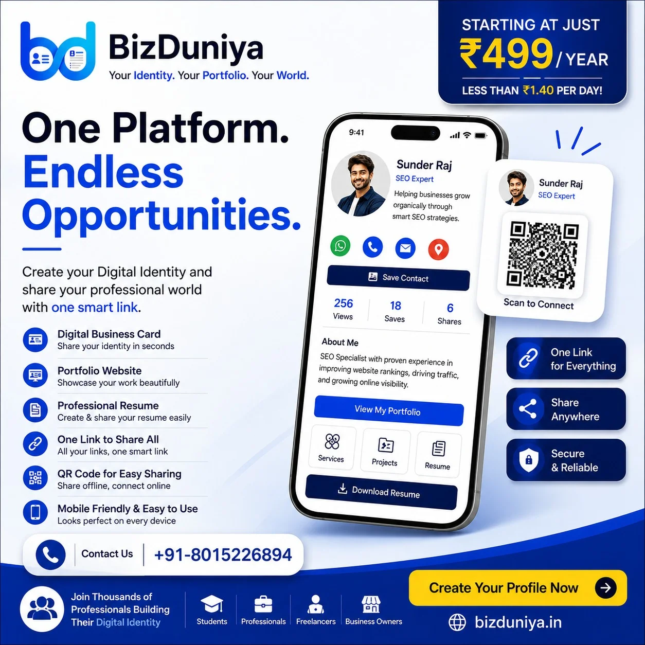 10 Best Digital Visiting Card Websites in India (2026) – Free & Paid Compared